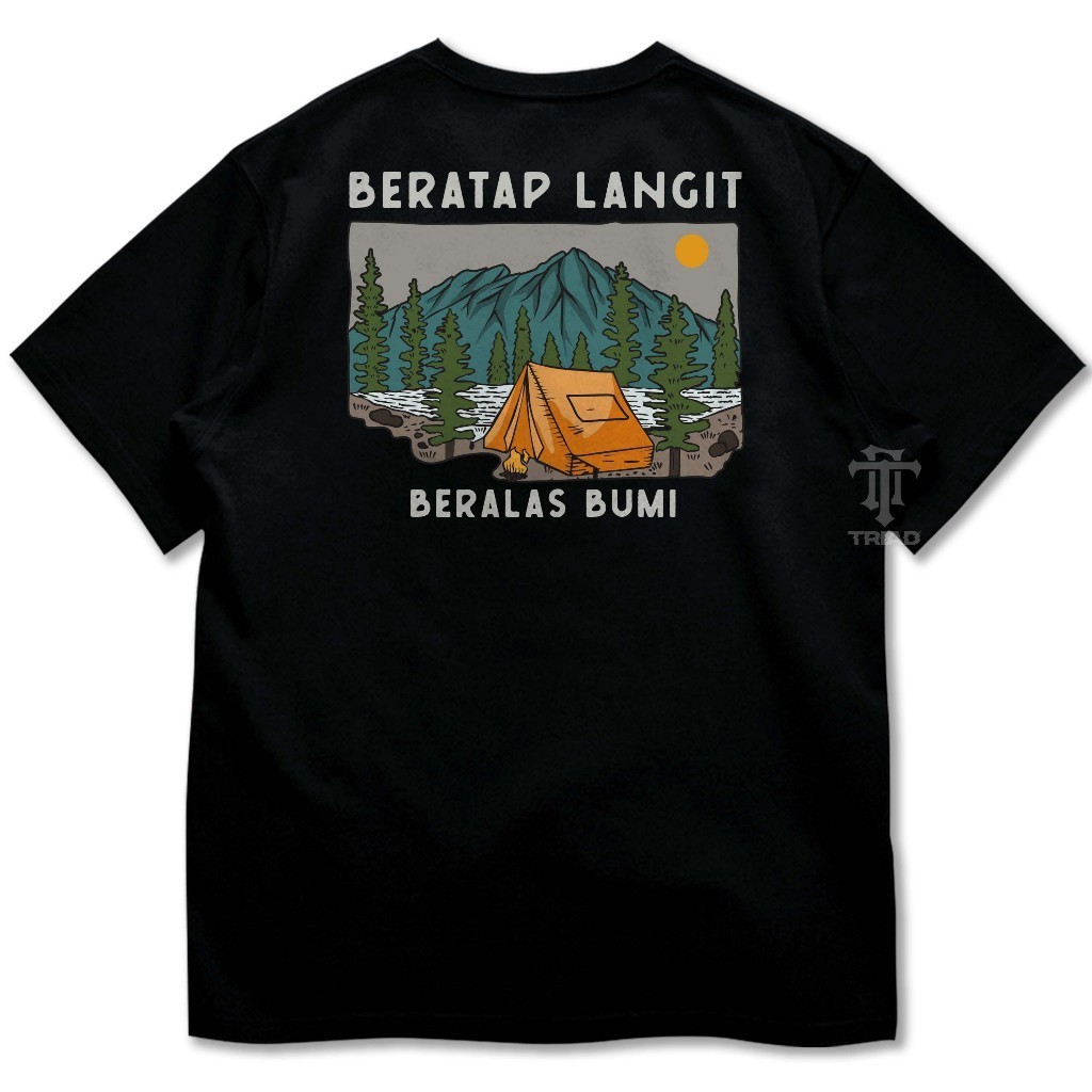 เสื้อยืด Mountain Climber Roof Sky Grounded On Earth | เสื้อยืดเดินป่ากลางแจ้งชุดภูเขา Distro เสื้อผ้า - Triad 9645