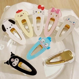 SANRIO ใหม่ญี่ปุ่นเกาหลี ซานริโอ การ์ตูนน่ารักสาวหวานด้านบาง BB กิ๊บติดผม 1/2/3 ชิ้น