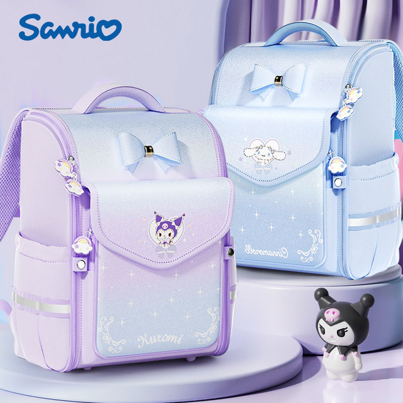 กระเป๋าเป้สะพายหลังเด็ก Sanrio กระเป๋าเป้สะพายหลังนักเรียนประถม 1-6 กระเป๋าเป้สะพายหลังเด็กผู้หญิง กระเป๋าเป้สะพายหลังกันน้ำน้ำหนักเบาพิเศษ ความจุขนาดใหญ่
