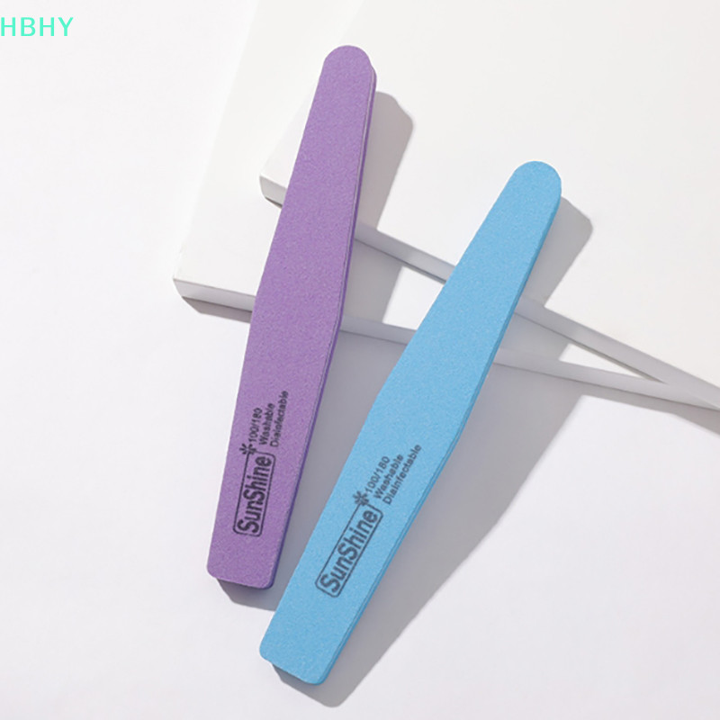 HB 1ชิ้นผสมดูแลเล็บฟองน้ําขัดทรายกระดาษเล็บไฟล์บัฟเฟอร์แถบสองด้านเล็บเล็บไฟล์เล็บซักผ้าเฮ้ - รูปที่ 4