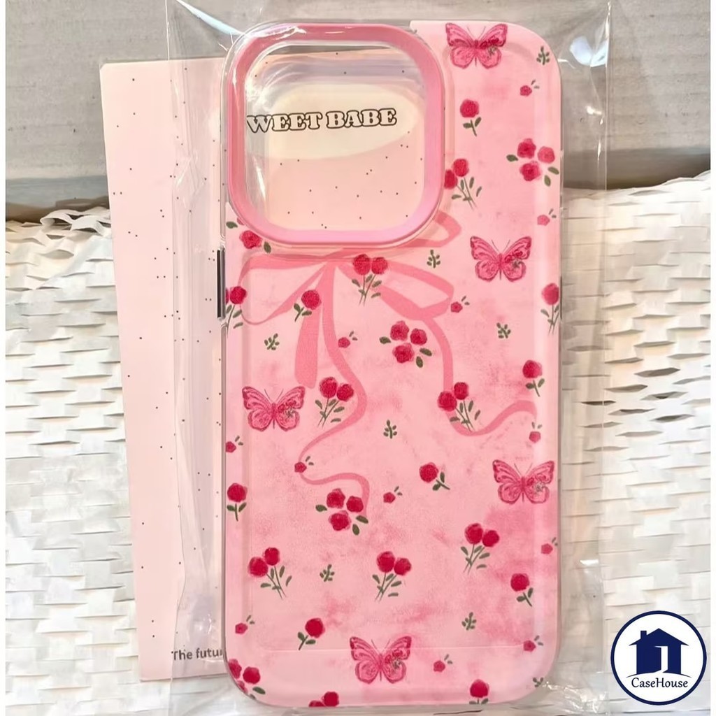 ผีเสื้อดอกไม้เคสโปร่งใสอ่อนเข้ากันได้สำหรับ iPhone 14 15 13 11 XR 7 8 Plus 12 Pro Max 14 15 Plus X XS Max SE 2020