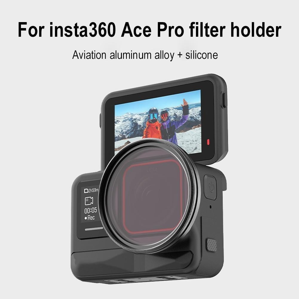 Hepail Co-ผลิตสําหรับ Insta360 Ace Pro Filter สําหรับ Ace Universal กรอบป้องกันโลหะ U1t5