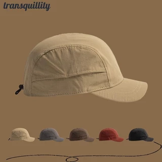 Transquillity หมวกเบสบอล, หมวกกันแดดผ้าฝ้ายแห้งเร็ว, ปีกสั้นลําลองปรับป้องกันแสงแดดหมวก Snapback ผู้ชายผู้หญิง