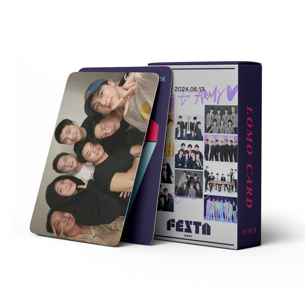 55pcs BT-S Photocards 11th Anniversary MONOCHROME POP UP JUNG KOOK GOLDEN V FRI (END)S Dynamite Kim 