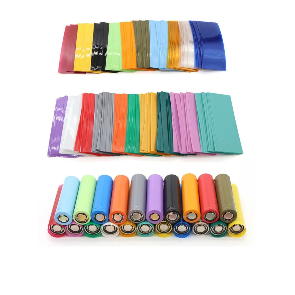 50 ชิ้น 21700 Lipo ฟิล์มแบตเตอรี่ PVC ความร้อนหดหลอด Precut Shrinkable ฉนวนแขนป้องกันท่อฝาครอบแพ็คแบตเตอรี่ห่อ - รูปที่ 3
