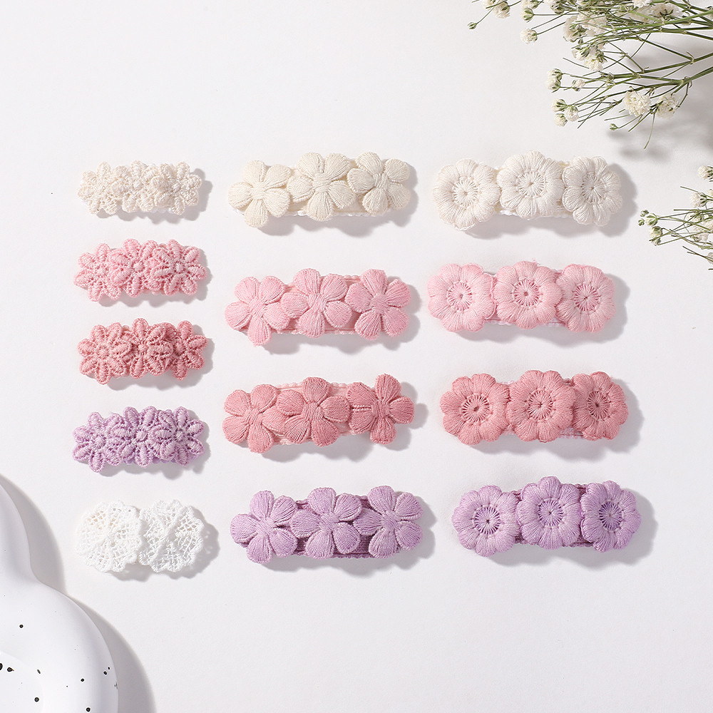 ขายส่งดอกไม้หวานกิ๊บติดผมสําหรับสาวสด Barrette เด็กผม Bangs Hairpin Ins สไตล์ Daisy Hairgripes อุปกรณ์เสริมผม