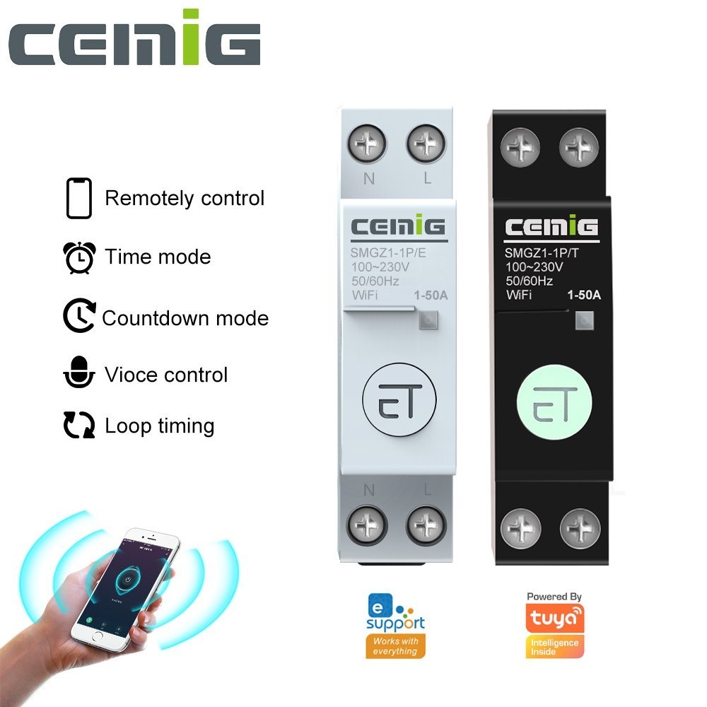 ✱Tuya eWeLink WiFi Smart Circuit Breaker Remote Control by APP Smart Home Compatible With Alexa Goog