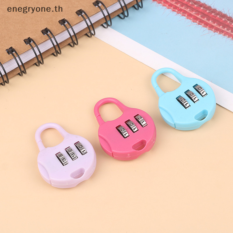 แฟชั่นสี Mini รหัสผ่านกุญแจรถเข็นรหัสผ่านล็อคนักเรียนรหัสผ่านล็อค < Enegryone.th>