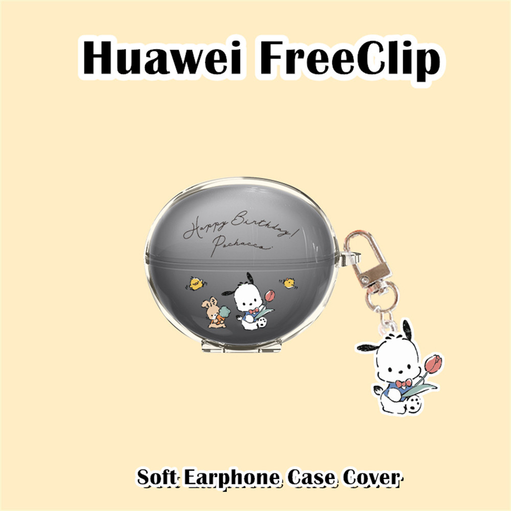 บูติกดั้งเดิมสําหรับ Huawei FreeClip Case เคสหูฟังการ์ตูนปลอกซิลิโคนอ่อนนุ่มใส