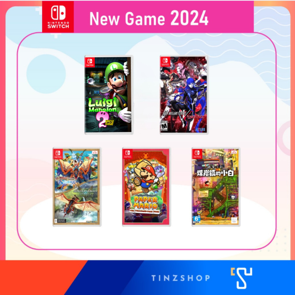 Tinzshop New Game Set 2024 : Nintendo Switch Game : แผ่นเกม นินเทนโด้ ขายดี  เกมออกใหม่ เลือกเกม >