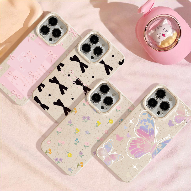 ผีเสื้อดอกไม้โบว์แสนสวย เคส VIVO Y12 Y15s Y20 Y21s Y12s Y36 Y17s Y02 Y21 Y12i Y33s Y91 Y16 Y17 Y15 Y21T Y78 Y02T V25 V29