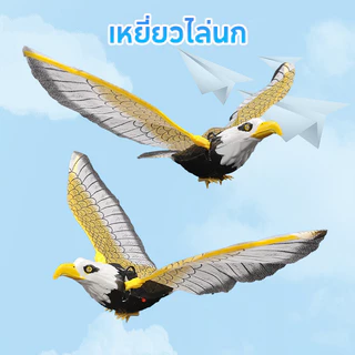 🦅🦅นกอินทรีย์แบบใส่แบตเตอรี่ เหยี่ยวไล่นกพิราบ ไล่นกพิราบในบ้าน ใส่ถ่าน AA 2 ก้อน มีเสียง ปีกขยับได้ มีไฟที่ตา