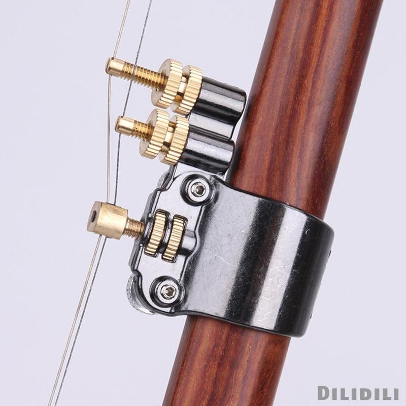 [ 1 ชุด Erhu Fine Bridge Distance String Tune Adjuster Metal Professional Erhu