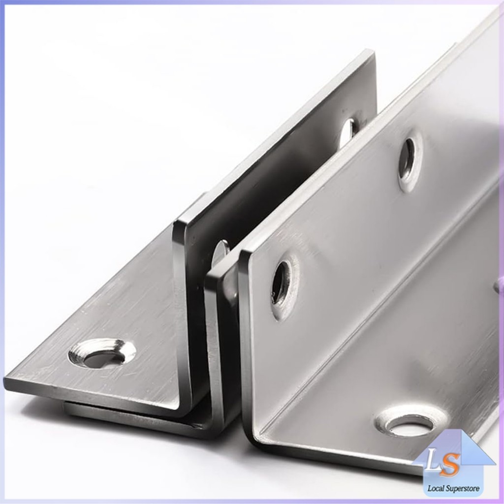 เหล็กฉาก สแตนเลส DIY ไม่มีสกูแถม ฉากค้ำ ฉากยึดผนังสแตนเลส มุมฉาก 90 องศา corner brace