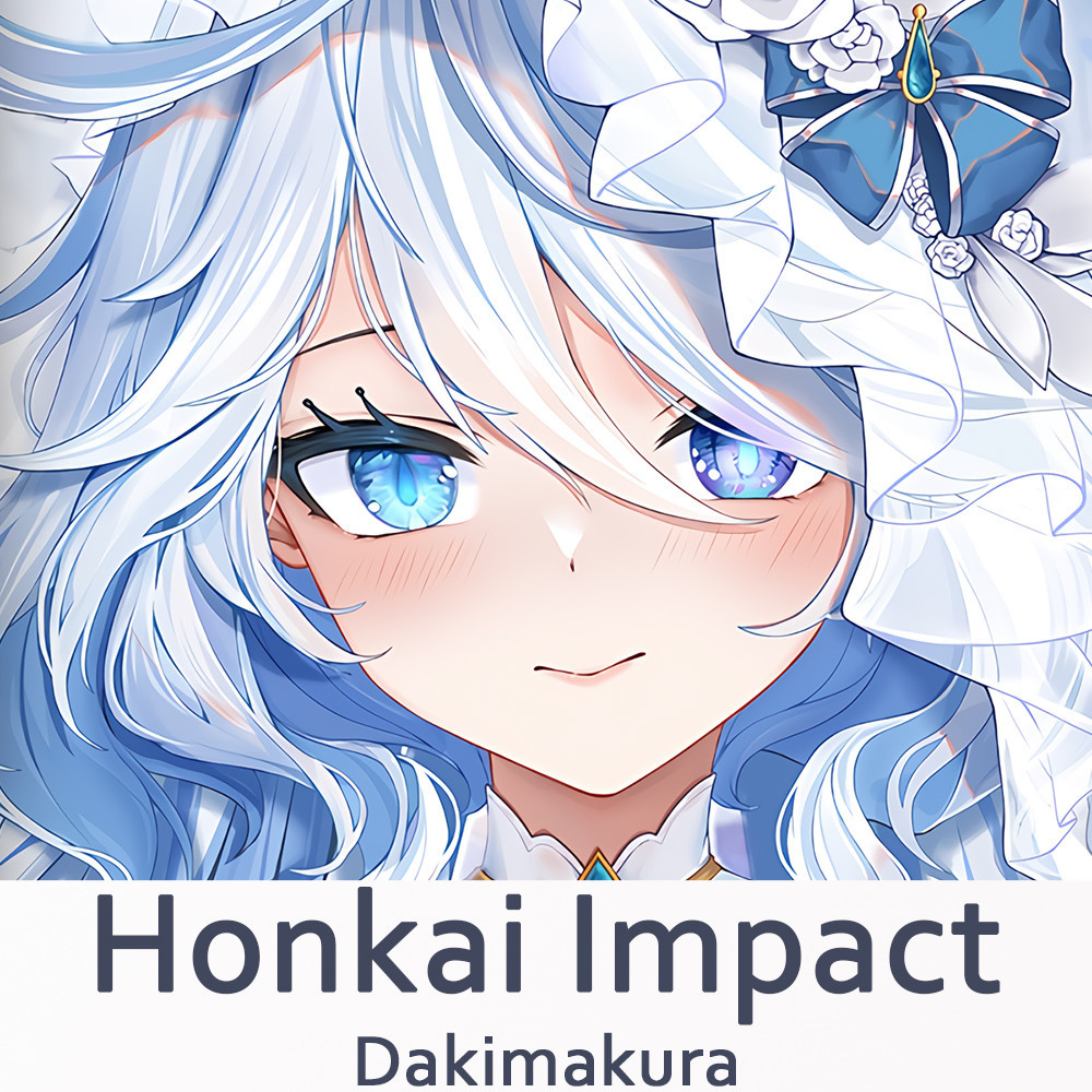 Genshin Impact Furina de Fontaine Dakimakura 2WAY กอดหมอน Body Case อะนิเมะหมอนเบาะ