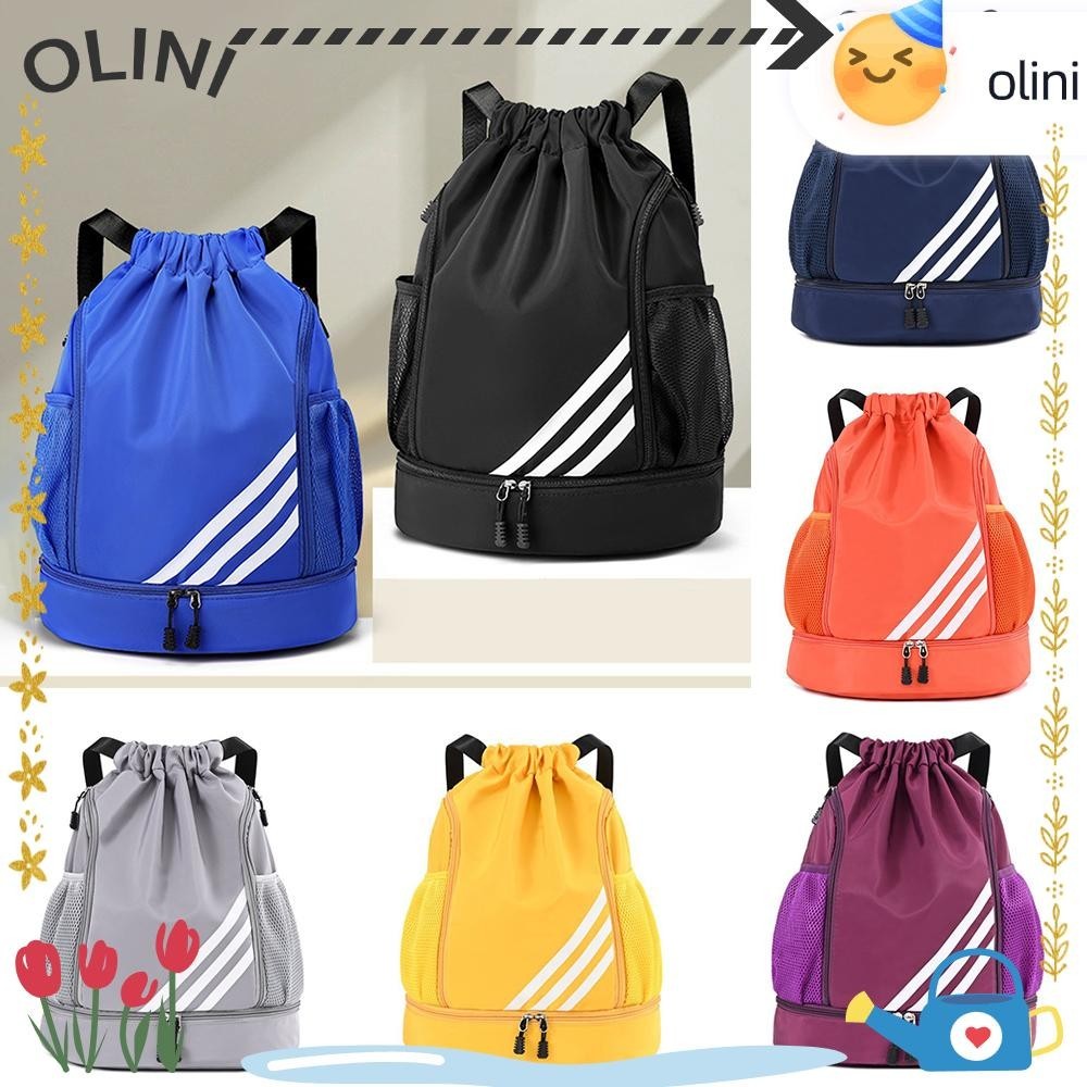 กระเป๋าบาสเก็ตบอล ออลซินี, กระเป๋าเป้สะพายหลังออกกําลังกายแบบคานผ้าไนลอนความจุสูง, น้ําหนักเบาแยกแห้งและเปียกกระเป๋าเป้สะพายหลังเดินทา