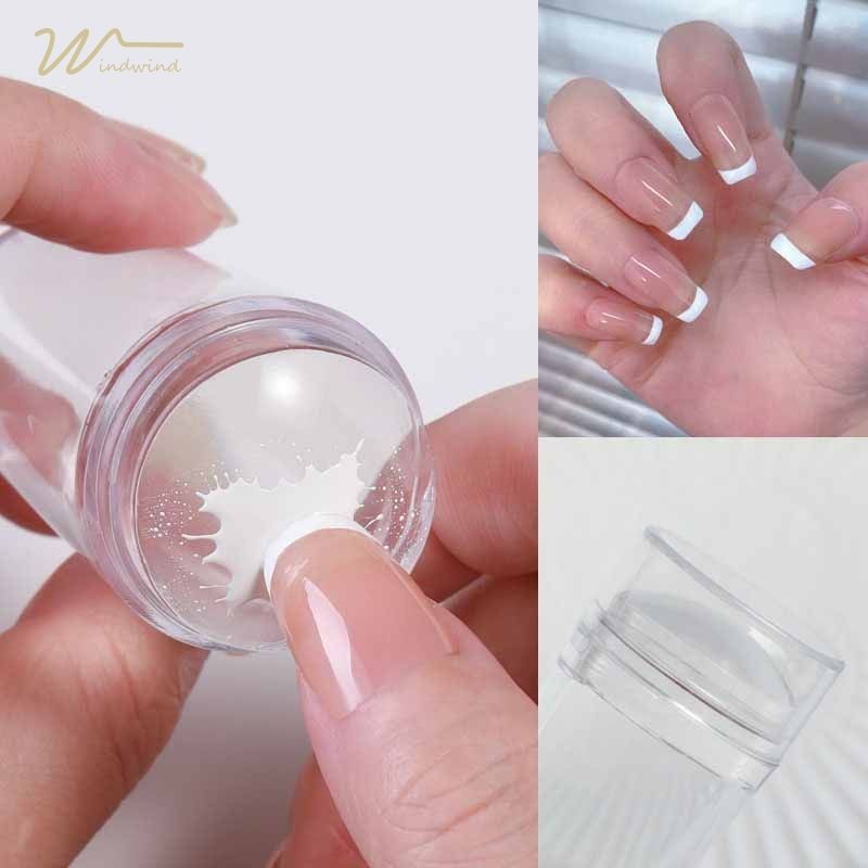 [Windind]แสตมป์ซิลิโคนใส สําหรับปั๊มตกแต่งเล็บ DIY-wind