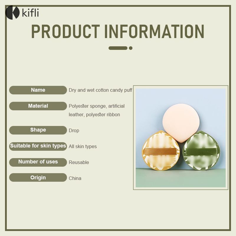kifli.thMarshmallow Powder Puff Air Cushion Dry Wet Dual-use Fit Soft Large Makeup Sponge-KI