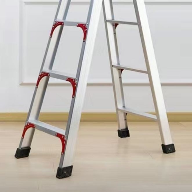 ♛-❀แผ่นรองเท้าหนาพิเศษอลูมิเนียมอัลลอยด์ทนทานมุมด้านล่างบันไดบันไดยืดไสลด์ยางกันลื่นอุปกรณ์บันไดก้างปลา - รูปที่ 3