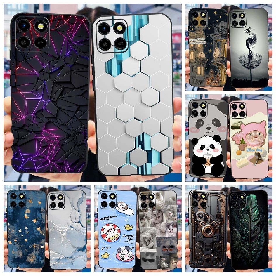 สําหรับ Infinix Smart 6 HD X6512 ปลอกแฟชั่นหินอ่อนการ์ตูนกันชนซิลิโคนนุ่ม TPU ฝาครอบโทรศัพท์สําหรับ Infinix สมาร์ท 6 HD 2022 กรณี