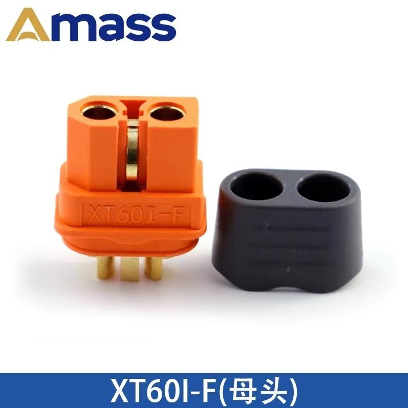 Amass XT60 พร้อมพินสัญญาณ XT60I-F XT60IPW-M เครื่องบินกําลังสูงรุ่นปลั๊กแบตเตอรี่ XT60I-F (หญิง) พร้