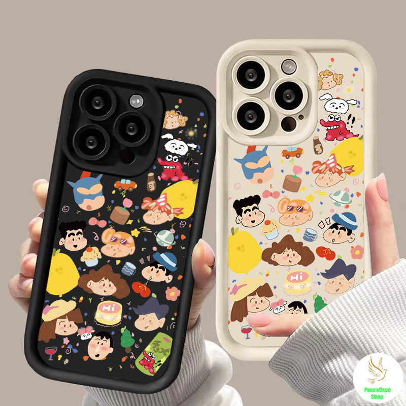 สำหรับ iPhone6 7 8 SE X 11 12 13 14 15 จักรวาลตัวการ์ตูนน่ารัก ซิลิโคนโทรศัพท์ TPU ออกแบบสร้างสรรค์สำหรับคู่รัก