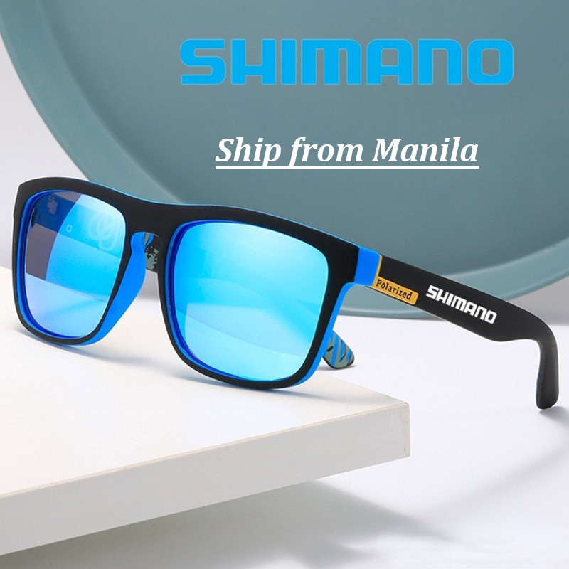 SHIMANO ชิมาโน่ ยูวี400 แว่นตากันแดดจักรยานเดินป่าตกปลาแว่นตากันแดดจักรยานบังแดด