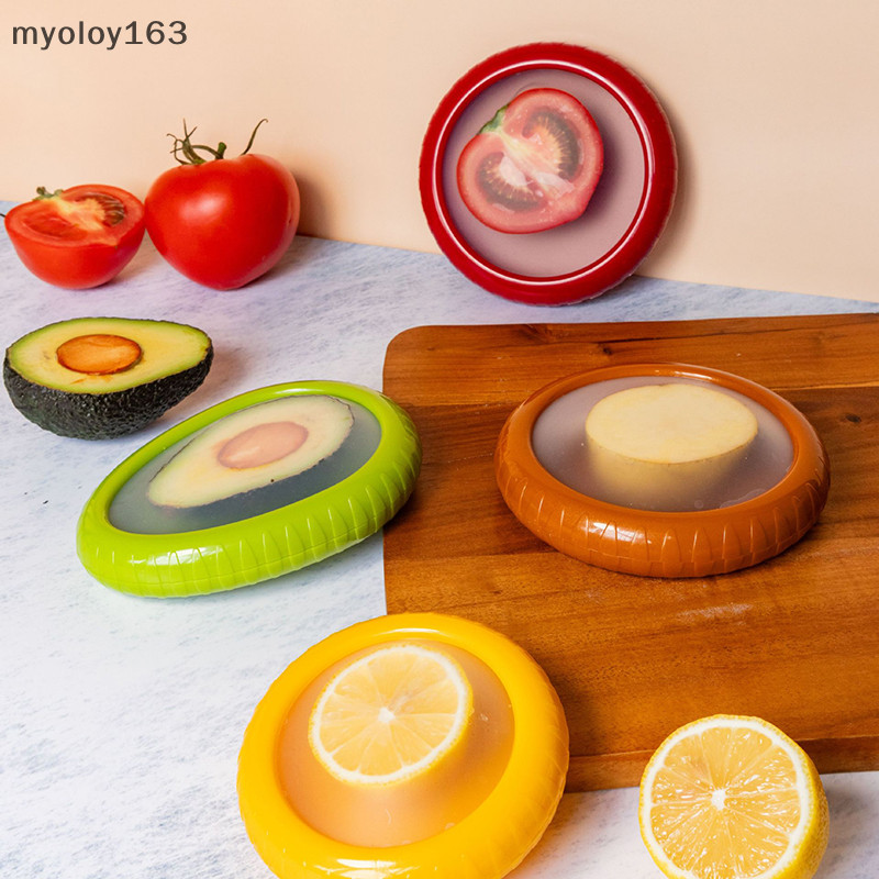 Myoloy 1PC ทําความสะอาดง่าย Gadgets ครัวอาหารผักผลไม้นํากลับมาใช้ใหม่ Airtight Fresh Storage กล่องเก็บสําหรับผลไม้และผัก TH