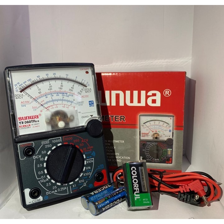 วัดไฟ SUNWA Multimeter YX-360TR มัลติมิเตอร์ แบบอนาล็อก Sunwa meter YX-360TR sunwa มัลติ