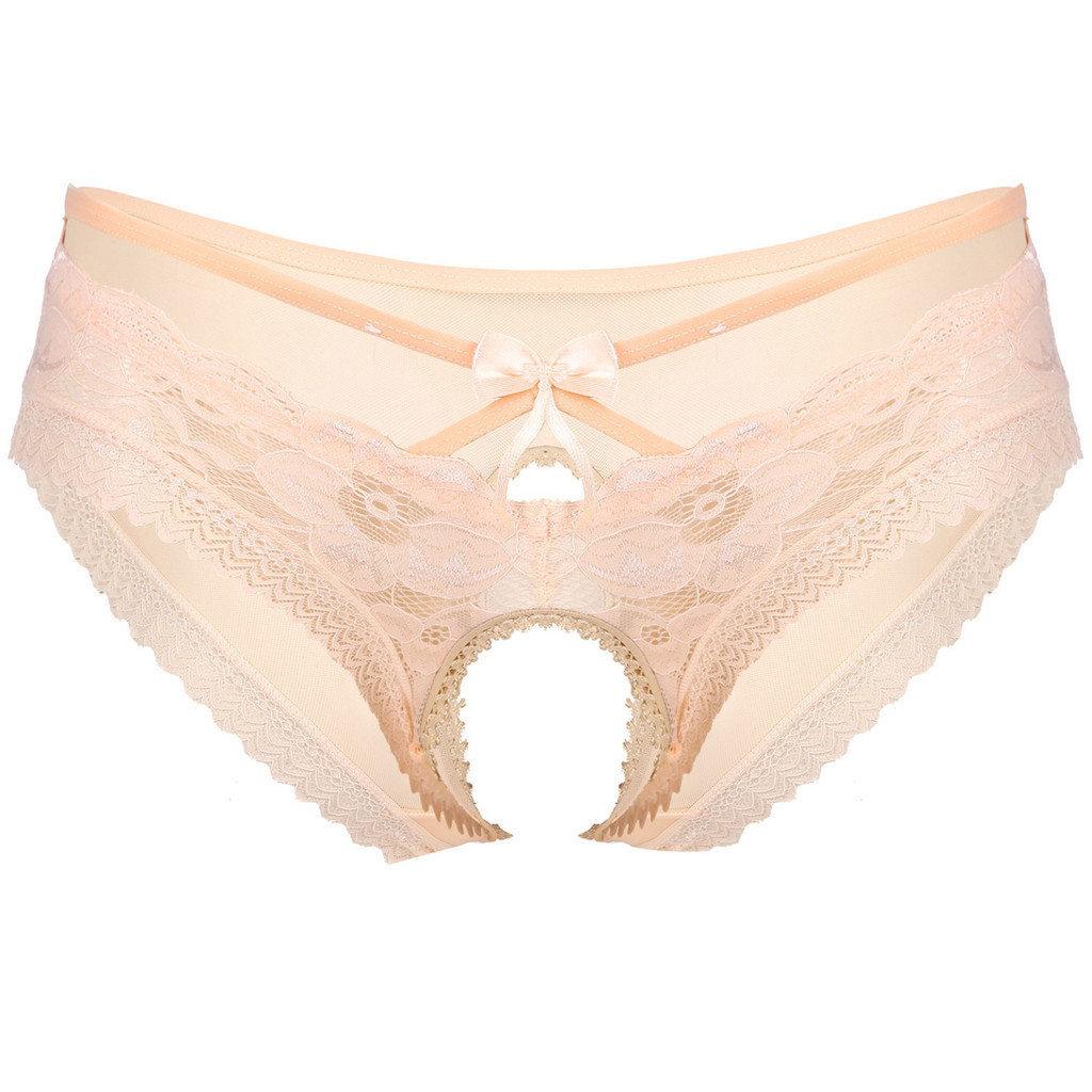 Nikiikoo Men Sheer Lace Briefs กางเกงชั้นในจีสตริง Sissy ชุดชั้นในชุดชั้นใน Bowknot Hollow Out กางเกงชุดนอน - รูปที่ 5