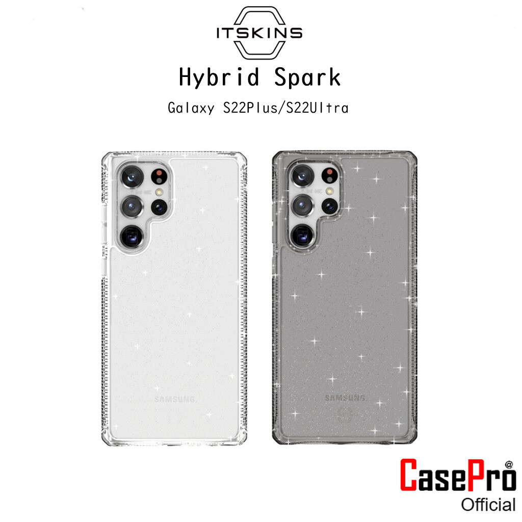 iTskins Hybrid Spark เคสกันกระแทกผ่านมาตราฐานMLTD810Gเกรดพรีเมี่ยม รองรับ Samsung Galaxy S22Plus/S22Ultra(ของแท้100%)