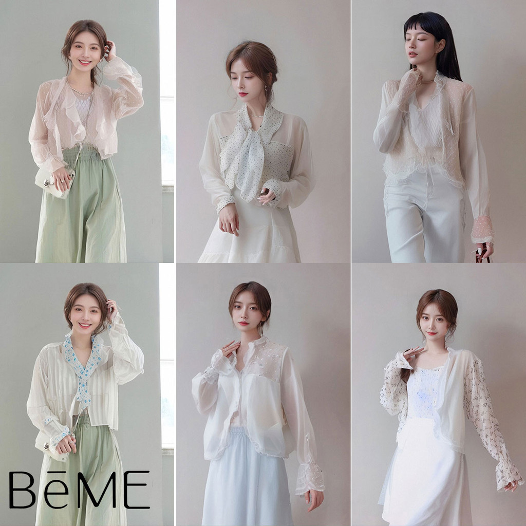 เสื้อคลุมผู้หญิง เสื้อคลุมกันแดด เสื้อคลุมผ้าร่ม มีฮู้ด กันแดด กันลม บางเบาใส่สบาย ManyCute