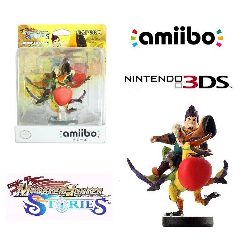 Qurupeco & Dan Character Amiibo สําหรับ Nintendo 3DS Capcom Monster Hunter Stories