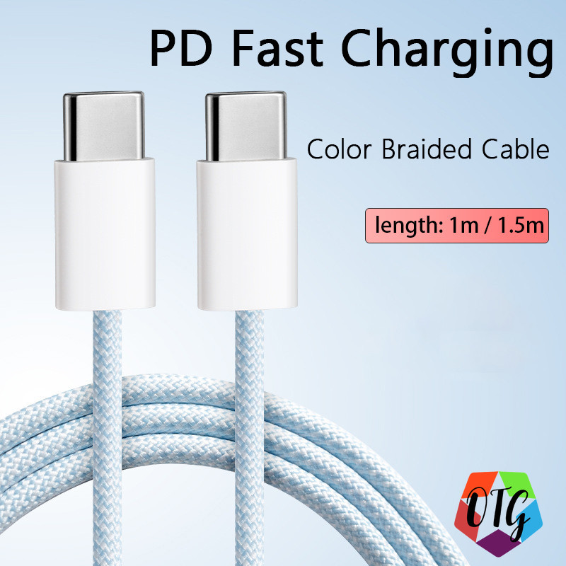 ชาร์จเร็ว สายข้อมูล / Data Cable สายชาร์จโทรศัพท์มือถือ 20W สายถัก สำหรับ L/USB/Type C ชาร์จเร็วมาก สายไม่ขาด สายถัก