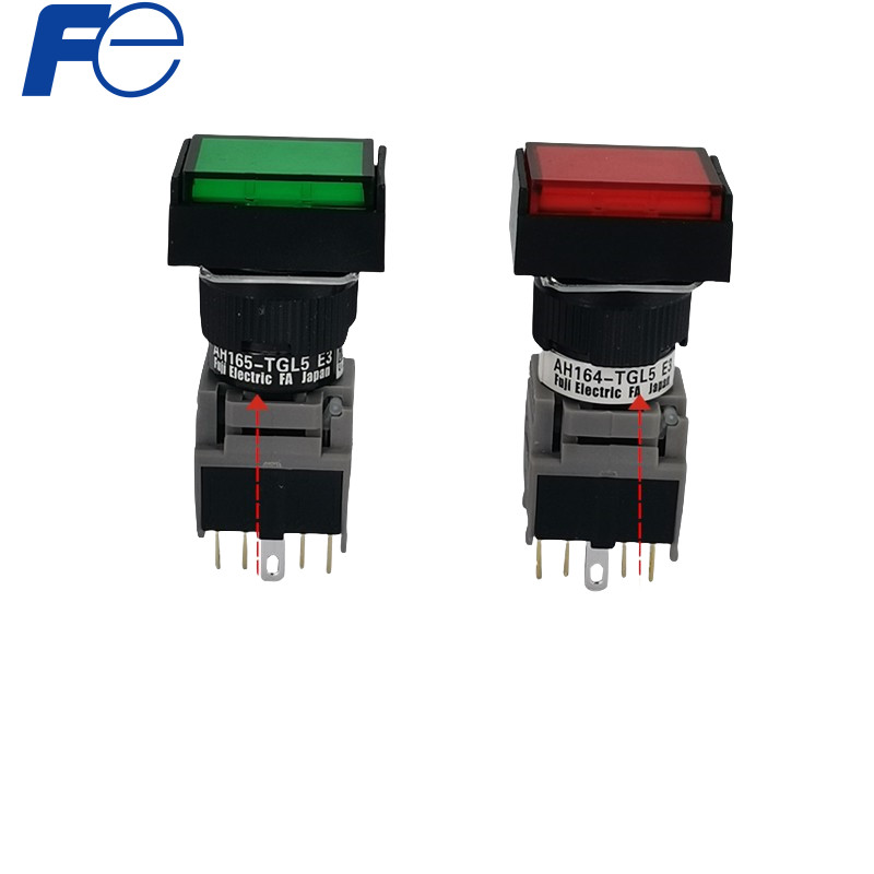 FUJI  สวิตช์ปุ่มกด SL AH164-TL SL L AH165 AH164-TL5 SL5 L5 New AH165 AH165-TGL  E3 DC24V