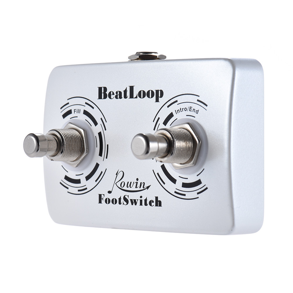 Rowin BeatLoop Dual Footswitch สวิตช์เท้าเหยียบสําหรับ Rowin BEAT LOOP การบันทึกผลเหยียบพร้อมสายเคเบิล 6.35 มม.