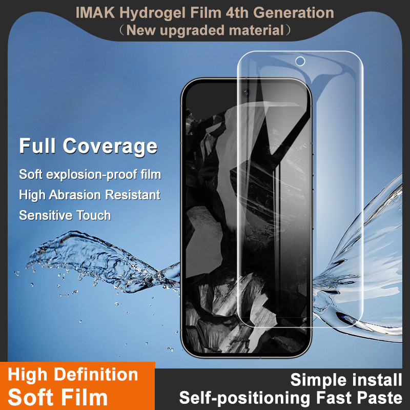 Original Imak Google Pixel 9 Pro XL ตัวป้องกันหน้าจอแบบเต็ม Pixel9 Soft Clear Front Hydrogel Film