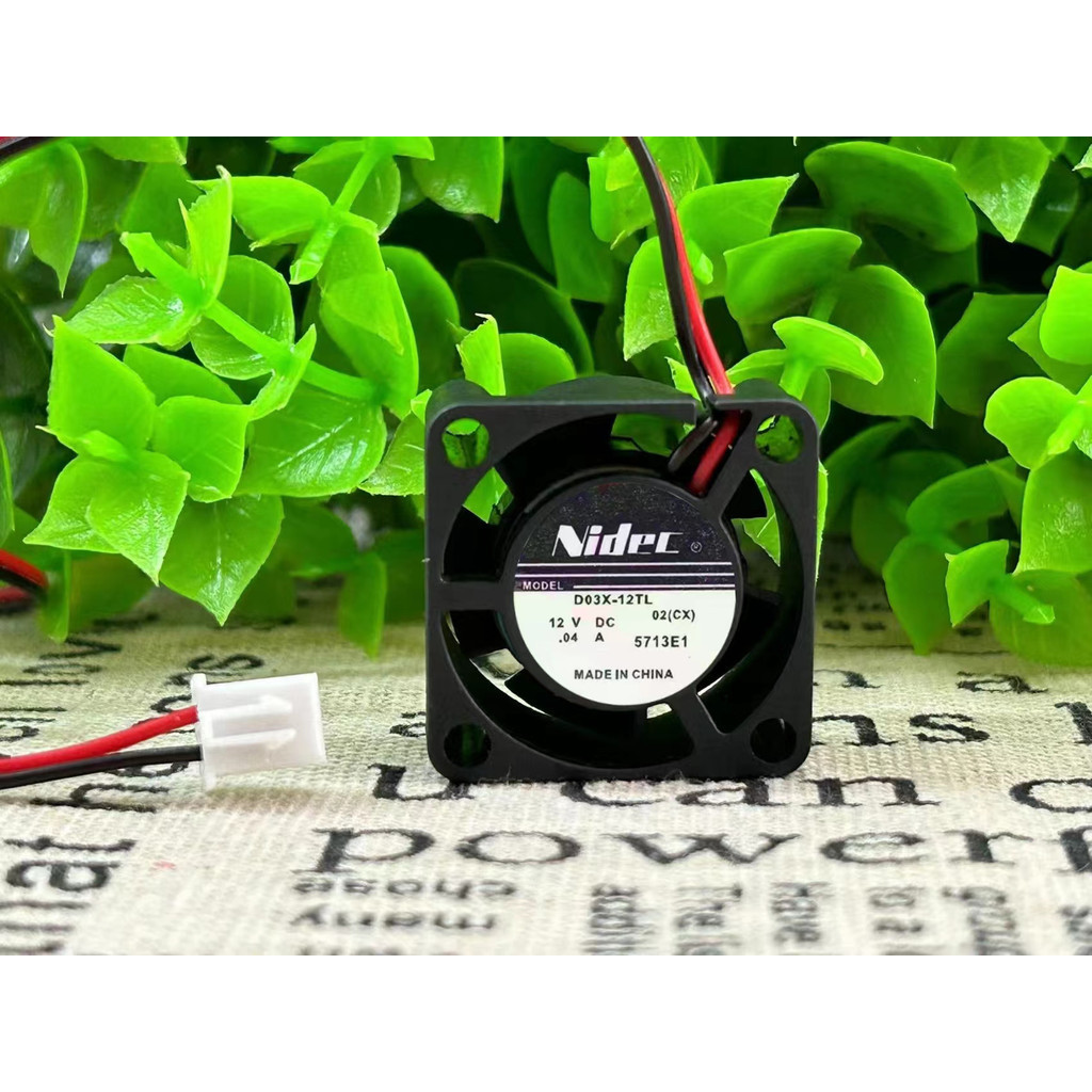 ยี่ห้อใหม่ DC nidec D03X-12TL 3010 12V 0.04 3CM Silent Power Cooling Fan