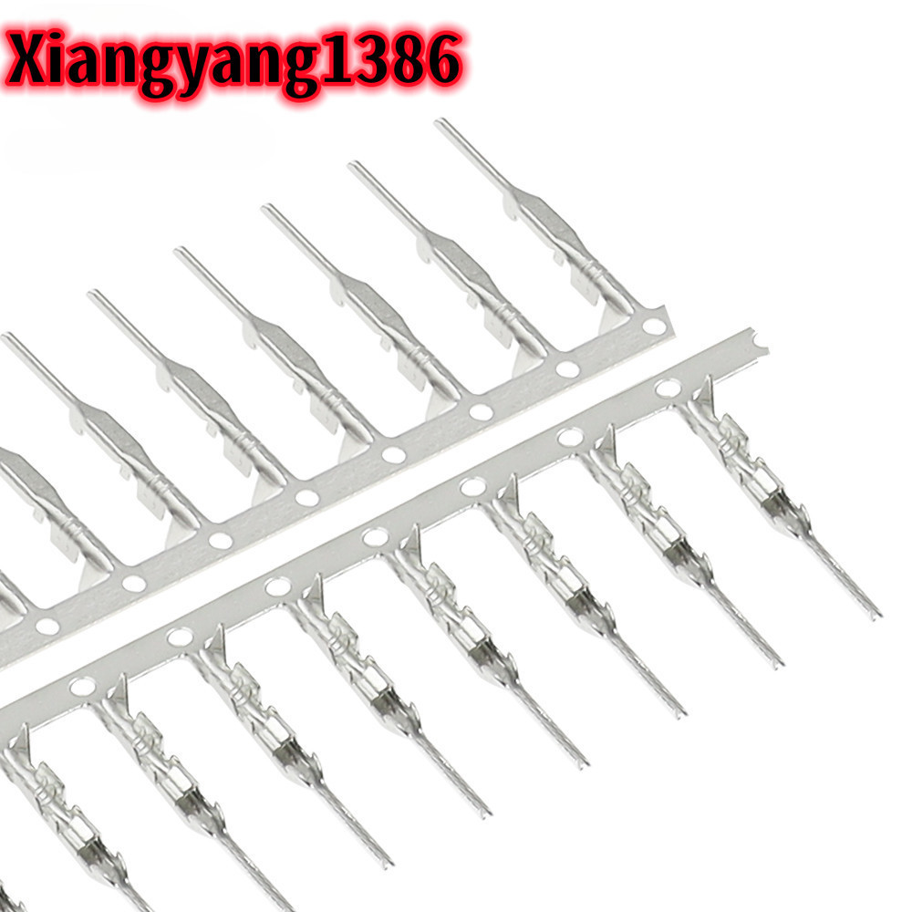 100pcs 2.54 มม.ชาย Pin Dupont Reed Dupont Jumper Wire 2.54 Dupont langueette Connector Terminal Pins