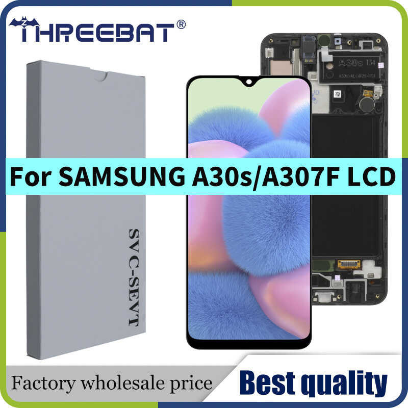 6.4" SUPER AMOLED For Samsung A30s A307F A307 A307FN LCD Display Screen replacement Digitizer Asse