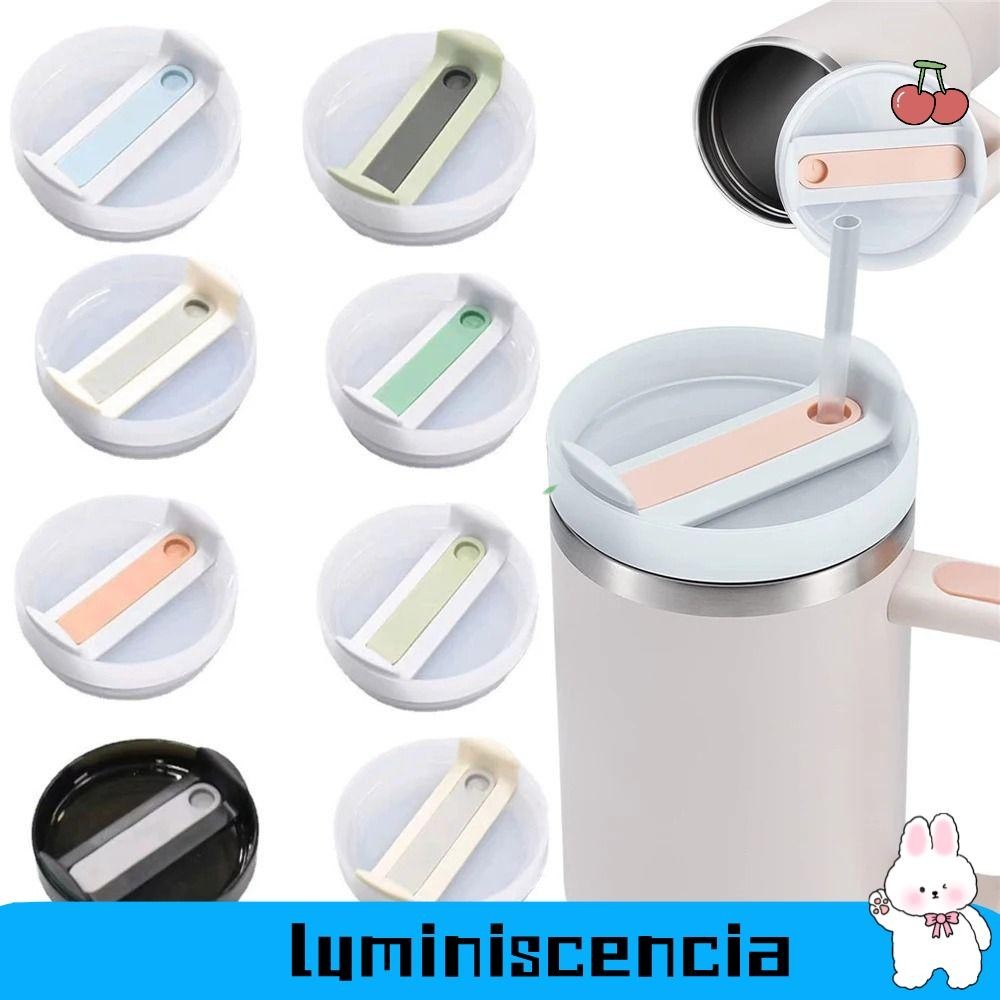 Luminescia ฝาครอบขวด 1 ชิ้น, ป้องกันน้ํากระเซ็นสําหรับหมวกถ้วย Staney 40Oz, ฝาปิดพลาสติกมิเตอร์หลากสี Themos