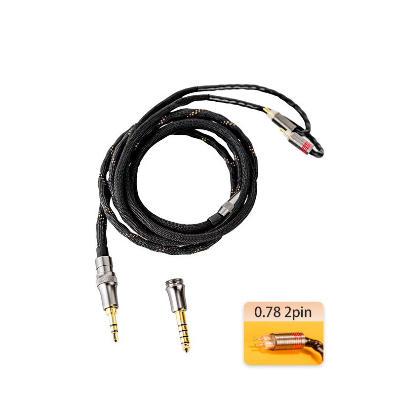 Dunu LYRE Mini สายหูฟัง Q-Lock Mini ปลั๊กเปลี่ยนได้ 240-Strand High-Purity OCC แกนลวดทองแดง MMCX / 0.78 มม.