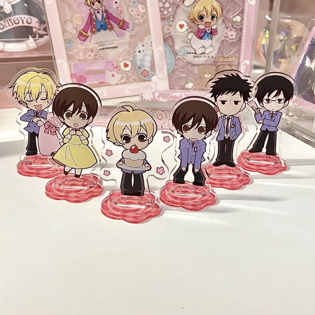 Ouran Koukou Host Club mini อะคริลิค Fujioka Haruhi รูป Suou Tamaki จอแสดงผลอะนิเมะสินค้าคอลเลกชันตกแต่งโต๊ะเครื่องประดับ