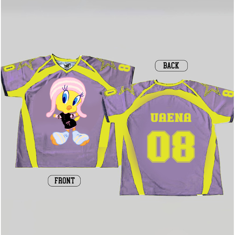 Uaena สีม่วงดีไซน์ใหม่การพิมพ์ระเหิดเสื้อเจอร์ซีย์ขนาดใหญ่ราคาถูก S-5XL