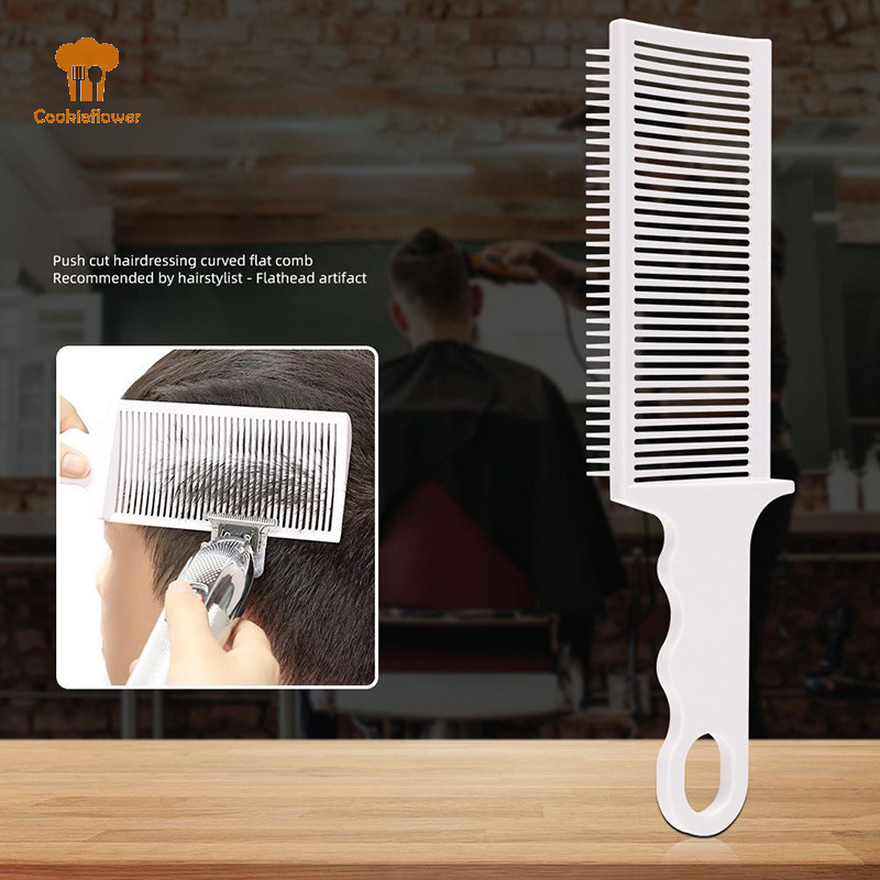 Ckfr Fading Comb Professional Barber Clipper ผสมผมแบน Cutg หวีสําหรับชายทนความร้อน Fade แปรง Salon จัดแต่งทรงผมเครื่องมือใหม่