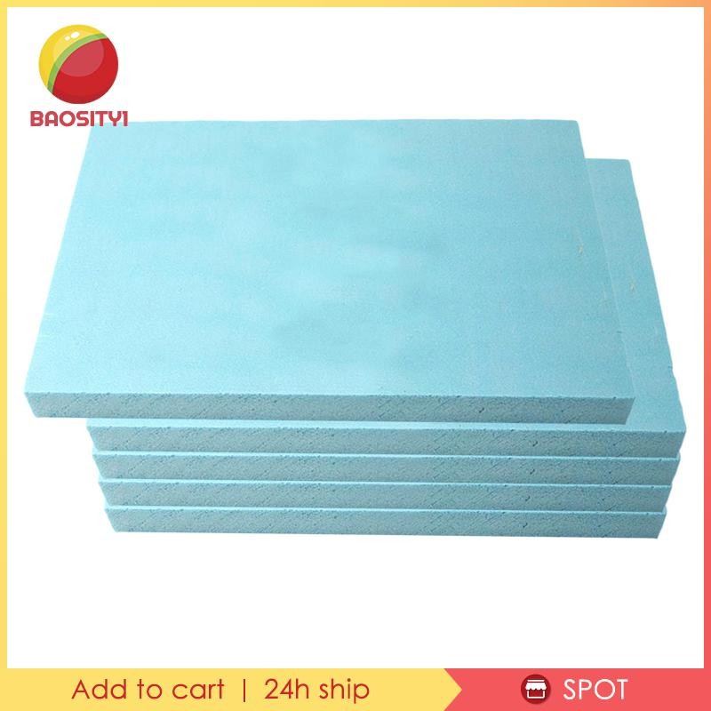 [Baosity1] 5 ชิ้นความหนาแน่นสูงโฟมน้ําหนักเบา Slab บอร์ดบล็อกหนา 30*20*2 ซม.สําหรับ DIY Crafting แกะสลักศิลปะวัสดุ Diorama อาคารอุปกรณ์เสริม