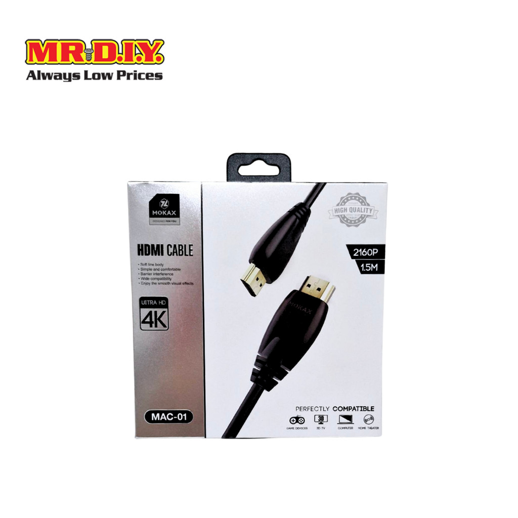 MOKAX สายเคเบิล HDMI  ULTRA HD 4K ความยาว 1.5 เมตร