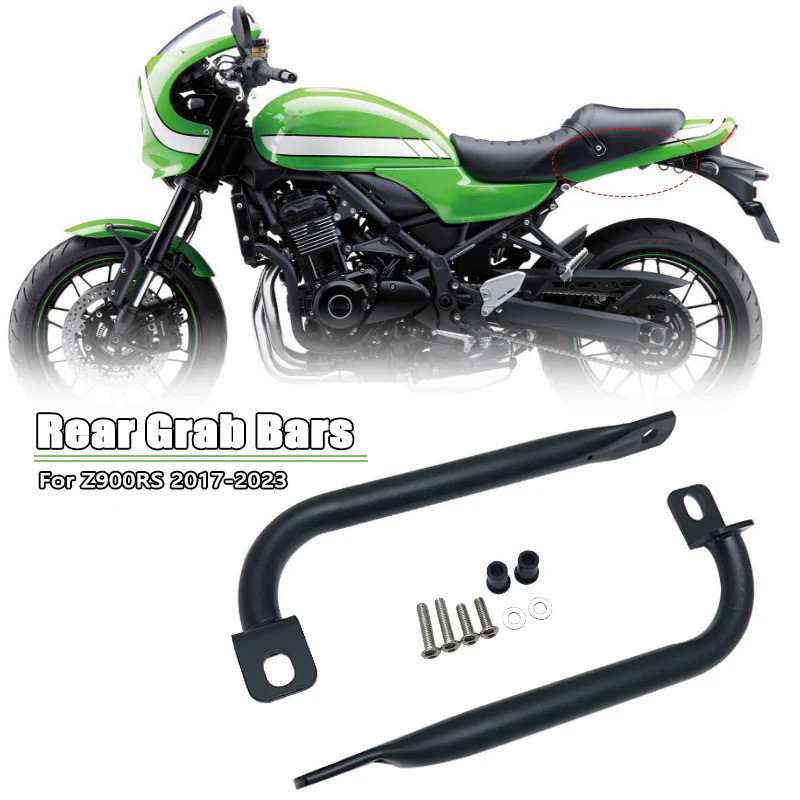 gS ราวจับสำหรับรถมอเตอร์ไซค์คาวาซากิ Z900RS Z900 RZ Z 900RS 2017-2023 2022ราวจับด้านหลังที่นั่งผู้โด