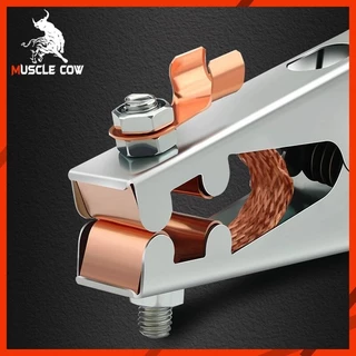 MUSCLE COW คีมจับสายกราวด์ แคลมป์จับสายดิน ขนาด 300A/500A แคล้มจับสายดิน คีมจับสายดิน แบบทองแดง สําหรับงานเชื่อม