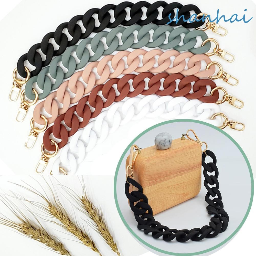 SHANHAI สายโซ่เรซิ่น ทรงกลม หลากสี แบบเปลี่ยน สําหรับคล้องกระเป๋า DIY